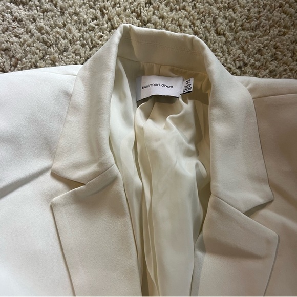 Significant Other Nula Blazer Dress in Cream - Picture 6 of 10